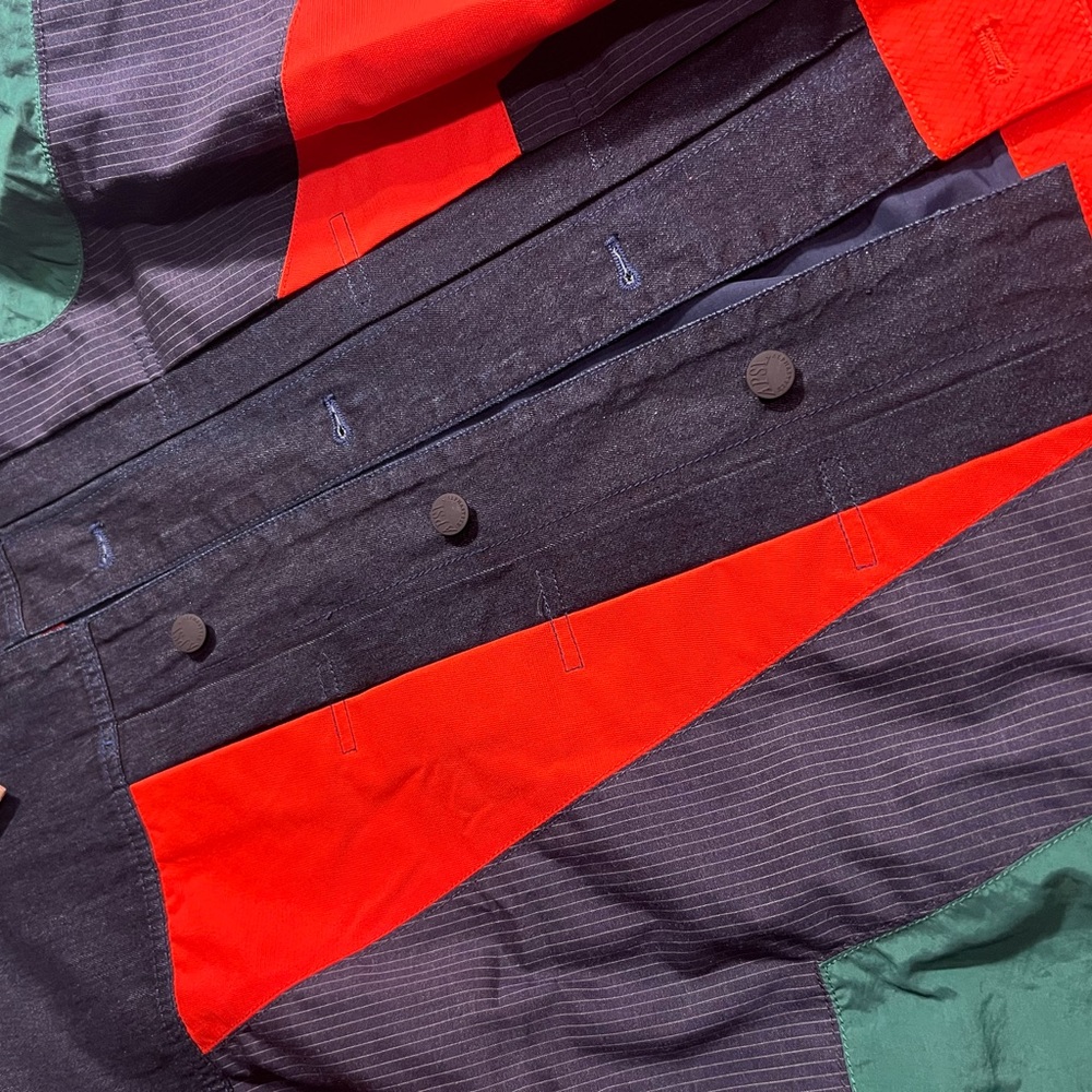 Multicolor Patchwork Men's Jacket - Casual Colorb… - image 3